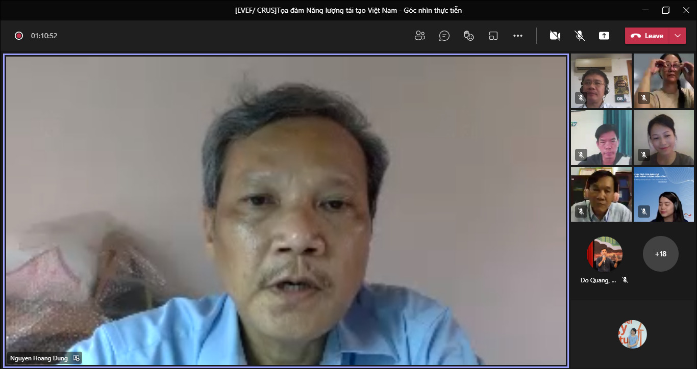 Chia sẻ kinh nghiệm tại Toạ đàm Phát triển năng lượng tái tạo Việt Nam – Góc nhìn thực tiễn 3 taodam 3