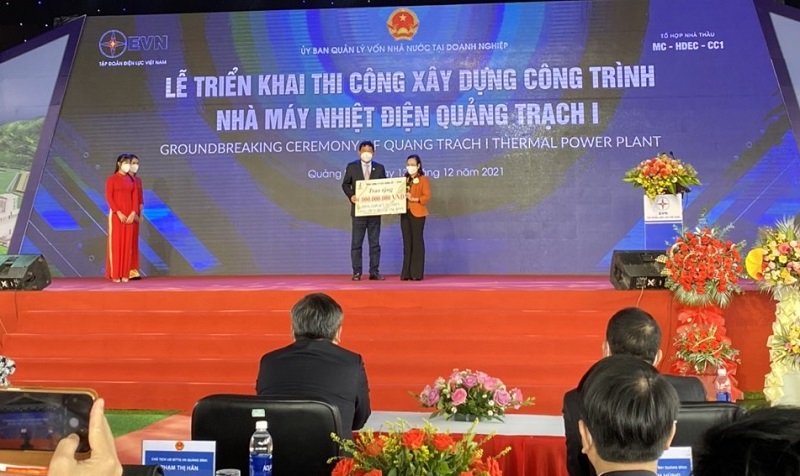 Nhà máy Nhiệt điện Quảng Trạch I được triển khai tại thôn Vĩnh Sơn, xã Quảng Đông, huyện Quảng Trạch, tỉnh Quảng Bình
