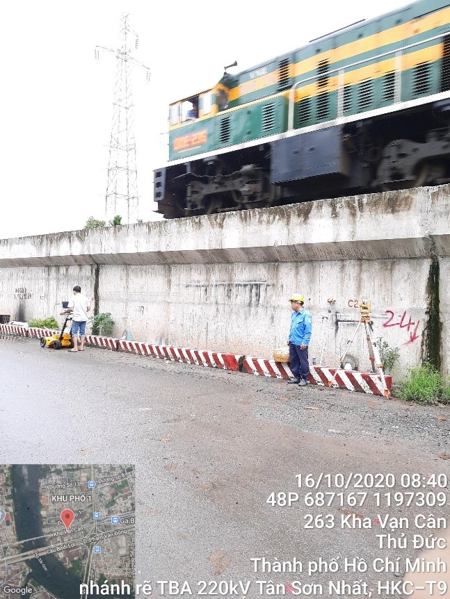 Nhánh rẽ trạm 220kV Tân Sơn Nhất, khảo sát năm 2020