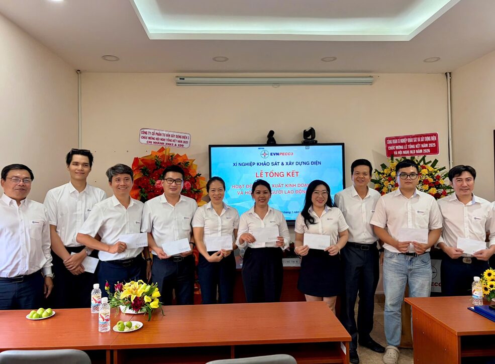 LỄ TỔNG KẾT NĂM 2025 & HỘI NGHỊ NGƯỜI LAO ĐỘNG NĂM 2026 – XÍ NGHIỆP KHẢO SÁT VÀ XÂY DỰNG ĐIỆN 6 image 1 5